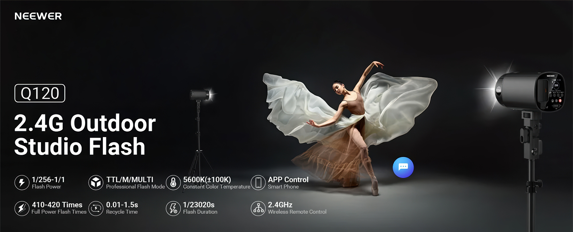 NEEWER Q120 Studio Flashgun